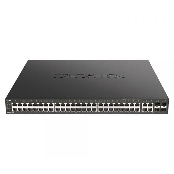 D-Link DGS-2000-52MP switch di rete Gestito L2/L3 Gigabit Ethernet [10/100/1000] Supporto Power over Ethernet [PoE] 1U Nero (48-Port 10/100/1000BASE-T PoE + 4-Port 100/1000 Mbps GbE/SFP Combo Ports Managed Access Switch)D-linkDGS-2000-52MP
