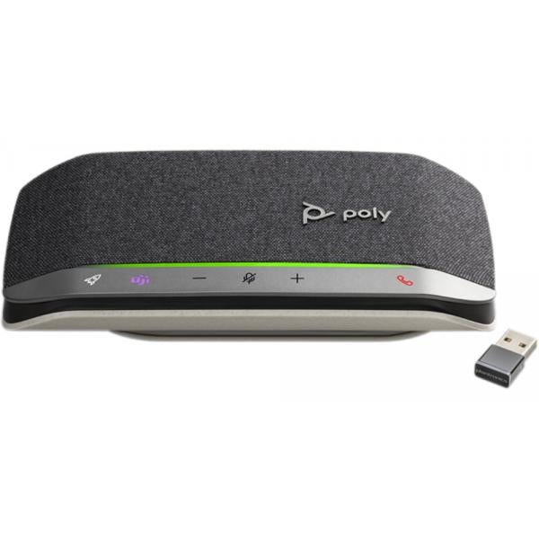 Poly Vivavoce Sync 20+ con connettore USB-C, certificato per Microsoft Teams (Sync 20+ for Microsoft Teams - [with Poly BT600C] POLY sync - 20, Universal, Black, Silver, Buttons, Touch, 80 - 20000 Hz, 100 - 6700 Hz, - Warranty: 12M)Hp Poly00172291724...