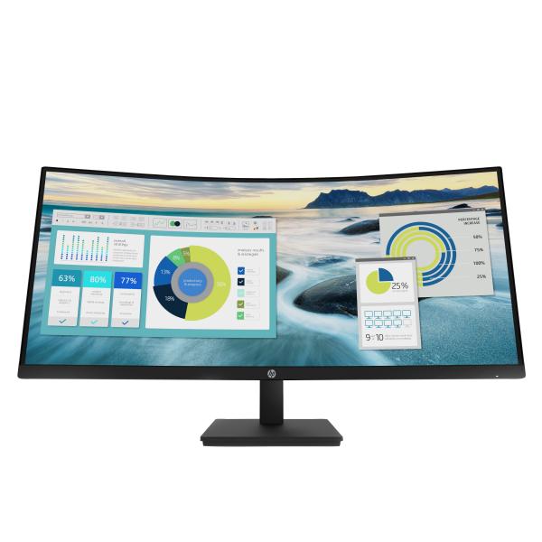 HP P34hc G4 WQHD USB-C Curved Monitor (P34hc G4 86.4 cm [34] 3440 x - 1440 pixels Quad HD LED Black - HP P34hc G4, 86.4 cm [34], 3440 x 1440 pixels, Quad HD, LED, 5 ms, Black - Warranty: 12M)Hp21Y56AA