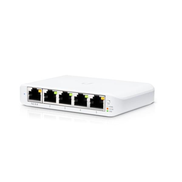 Ubiquiti UniFi Switch Flex Mini [3-pack] Gestito Gigabit Ethernet [10/100/1000] Supporto Power over Ethernet [PoE] Bianco (UniFi Switch Flex Mini - 3 - Pack UniFi Switch Flex Mini - [3-pack], Managed, Gigabit Ethernet [10/100/1000], Power over Ethern...