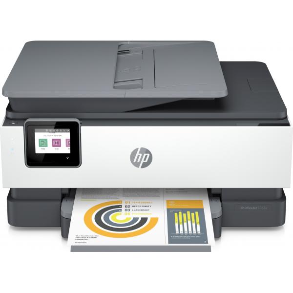 HP OfficeJet Pro Stampante multifunzione HP 8022e, Colore, Stampante per Casa, Stampa, copia, scansione, fax, HP+; idoneo per HP Instant Ink; alimentatore automatico di documenti; stampa fronte/retro (Officejet Pro Hp 8022E - All-In-One Printer, Colo...