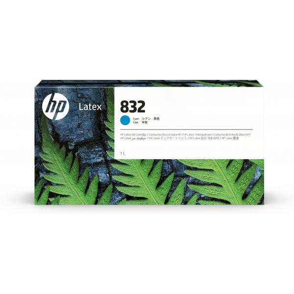 HP Cartuccia di inchiostro 832 Latex ciano da 1 l (832 1L Cyan Latex Ink - Cartridge 832 1-liter Cyan - Latex Ink Cartridge, Latex-based ink, 1000 ml, 1 pc[s], Single pack - Warranty: 12M)Hp01939054476954UV76A