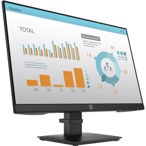 HP P24 G4 Monitor PC 60,5 cm [23.8] 1920 x 1080 Pixel Full HD Nero (P24 G4 FHD 23.8IN IPS DP HDMI - P-Series P24 G4, 60.5 cm - Warranty: 12M)Hp1A7E5AT#ABB