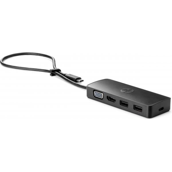 HP USB-C Travel Hub G2 (USB-C Travel Hub G2 EURO - USB-C Travel Hub G2, Wired, - USB 3.2 Gen 1 [3.1 Gen 1] Type-C, Black, Windows 10, 107 mm, 41 mm - Warranty: 3M)Hp235N8AA#ABB