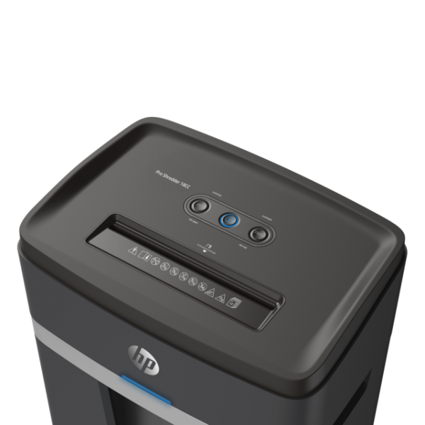 HP Pro Shredder 18CC distruggi documenti Taglio a particelle 55 dB 22 cm Nero (HP Pro Shredder 18 25L P4 Cross Cut 2813 DD)Hp2813