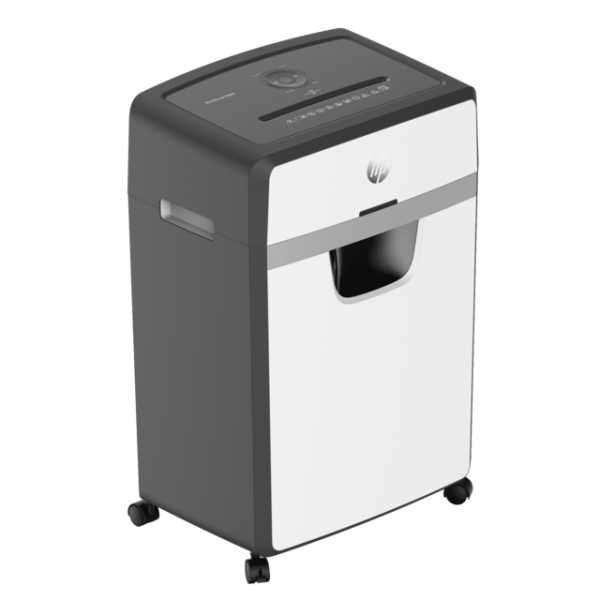 HP 2808 distruggi documenti Taglio a frammenti 65 dB 22 cm Bianco, Nero (HP OneShred 16 30L P5 Micro Cut Shredder 2808 DD)Hp2808
