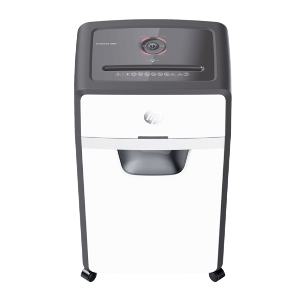 HP 2808 distruggi documenti Taglio a frammenti 65 dB 22 cm Bianco, Nero (HP OneShred 16 30L P5 Micro Cut Shredder 2808 DD)Hp2808