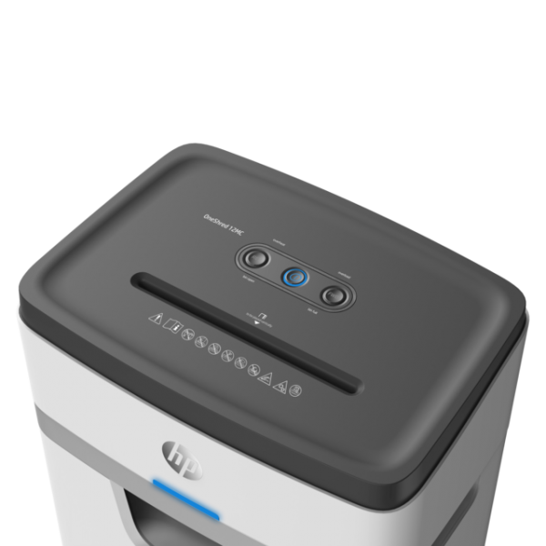 HP OneShred 12MC distruggi documenti Taglio a frammenti 65 dB 22 cm Bianco (HP OneShred 12 25L P5 Micro Cut Shredder 2806 DD)Hp2806