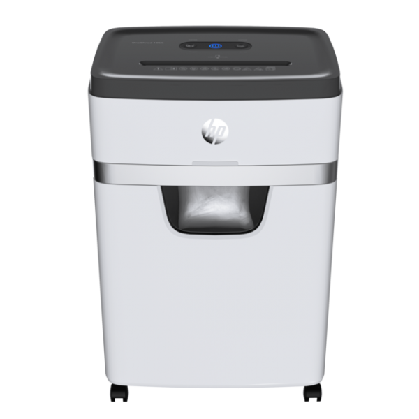 HP OneShred 18CC distruggi documenti Taglio a particelle 65 dB 22 cm Bianco, Nero (HP OneShred 18 25L P4 Cross Cut Shredder 2805 DD)Hp2805