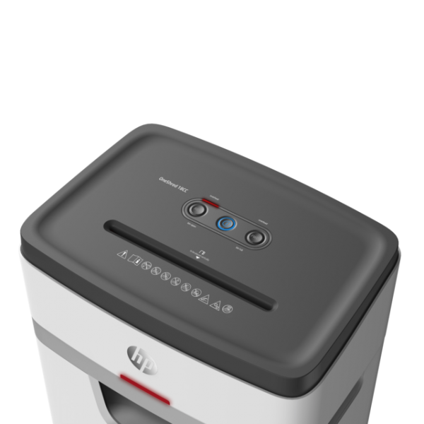 HP OneShred 18CC distruggi documenti Taglio a particelle 65 dB 22 cm Bianco, Nero (HP OneShred 18CC, Cross-Cut shredder)Hp40301520280542805