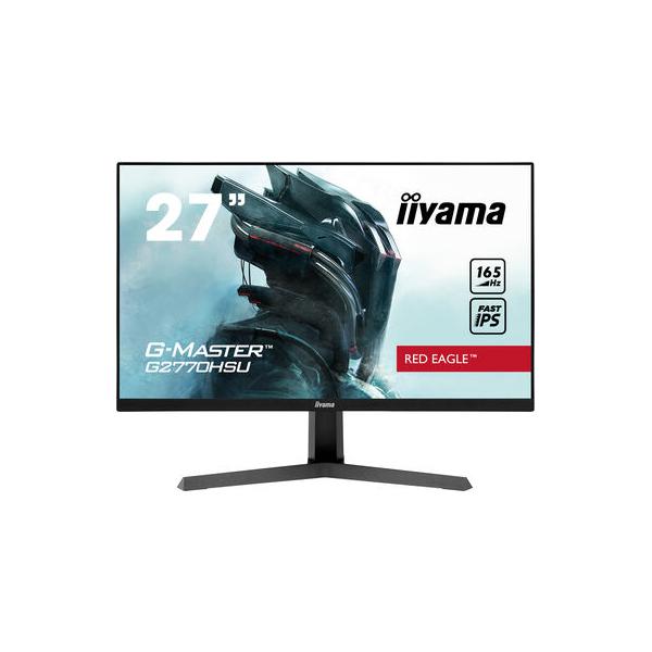 Iiyama G-MASTER Red Eagle LED display 68,6 cm [27] 1920 x 1080 Pixel Full HD Nero (iiyama G-MASTER Red Eagle G2770HSU-B1 - Monitor a LED - 27 - 1920 x 1080 Full HD [1080p] @ 165 Hz - Fast IPS - 250 cd/m? - 1100:1 - 0.8 ms - HDMI, DisplayPort - altopa...