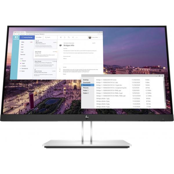 HP E-Series E23 G4 FHD Monitor Monitor PC 58,4 cm [23] 1920 x 1080 Pixel Full HD LCD Nero, Argento (E23 G4 23inch IPS FHD - E-Series E23 G4, 58.4 cm - E-Series E23 G4, 58.4 cm [23], 1920 x 1080 pixels, Full HD, LCD, 5 ms, Black, - Warranty: 12M)Hp9VF...