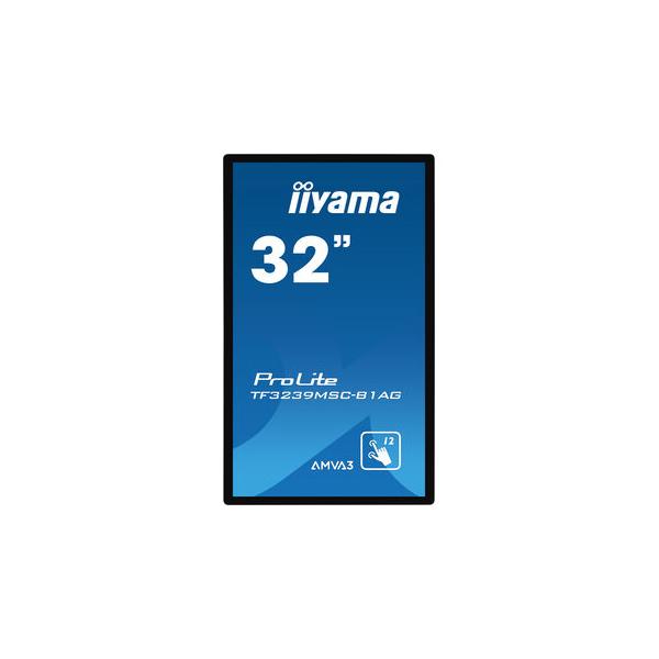 Iiyama ProLite TF3239MSC-B1AG Monitor PC 80 cm [31.5] 1920 x 1080 Pixel Full HD LED Touch screen Multi utente Nero (iiyama ProLite TF3239MSC-B1AG - 32 Categoria diagonale [31.5 visualizzabile] Display LCD retroilluminato a LED - segnaletica digitale ...