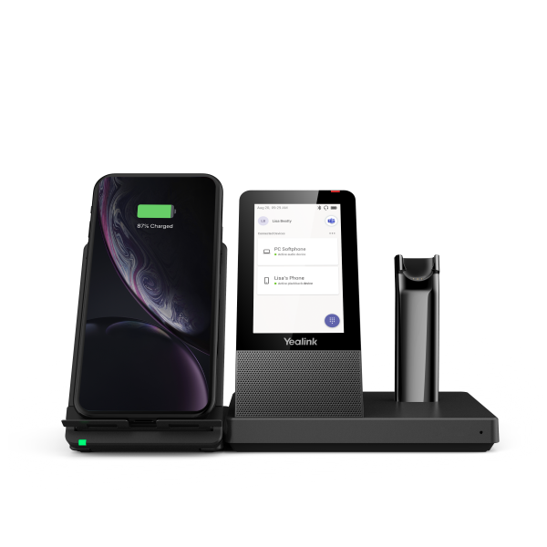 Yealink WH67 Teams Auricolare Wireless A clip, A Padiglione, Passanuca Ufficio Bluetooth Base di ricarica Nero (Yealink WH67 X UC Workstation - til Mi)Yealink1308040