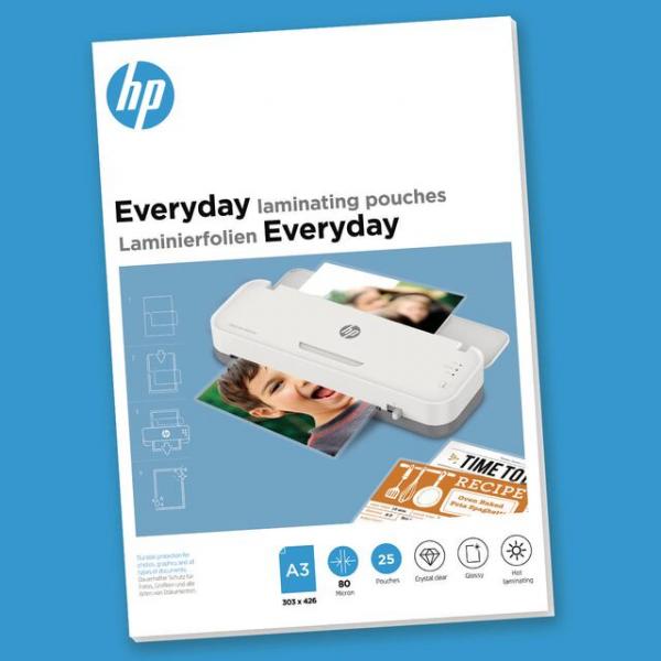 HP 9152 pellicola per plastificatrice 25 pz (HP Everyday Laminating Pouches A3 80 micron [Pack 25] 9152)Hp9152