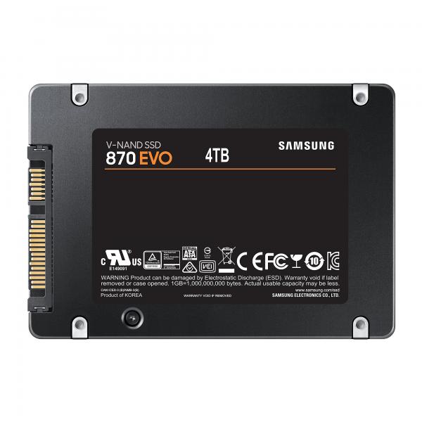 Samsung 870 EVO 4 TB 2.5 Serial ATA III V-NAND MLC (2.5 4TB Samsung 870 EVO retail)SamsungMZ-77E4T0B/EU