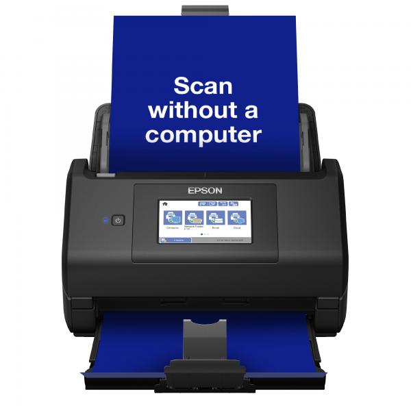 Epson WorkForce ES-580W Scanner con ADF + alimentatore di fogli 600 x 600 DPI A4 Nero (Epson WorkForce ES-580W Scanner A3 with stitching)Epson8715946686011B11B258401BY