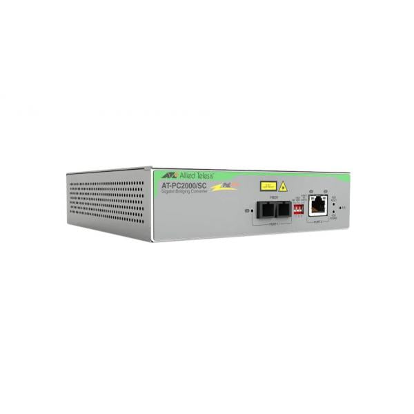 Allied Telesis AT-PC2000/SC-960 convertitore multimediale di rete 1000 Mbit/s Grigio (TAA [FEDERAL] 10/100/1000T TO - 1000SX/SC POE+ MEDIA RATE CONV)Allied Telesis0767035224398AT-PC2000/SC-960