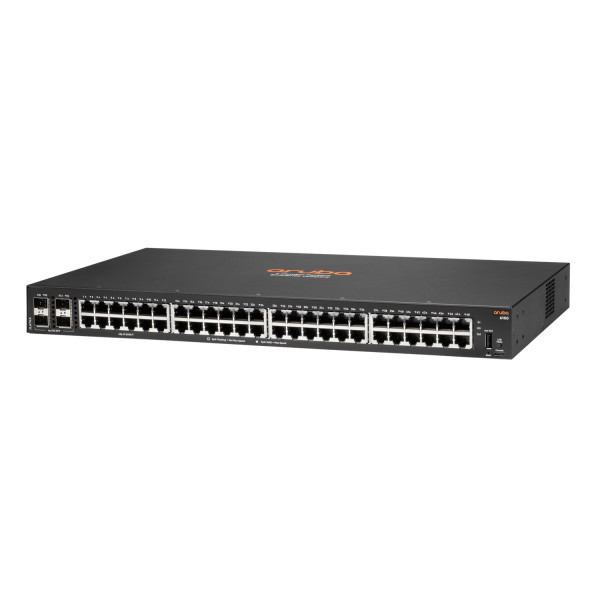 HPE Aruba Networking Aruba 6100 48G 4SFP+ Gestito L3 Gigabit Ethernet [10/100/1000] 1U Nero (HPE Aruba Networking 6100 48G 4SFP+ Switch)HpeJL676A