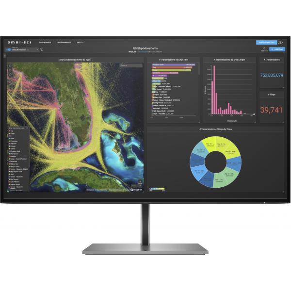 HP Z27k G3 Monitor PC 68,6 cm [27] 3840 x 2160 Pixel 4K Ultra HD Argento (Z27K G3 27IN IPS 4K USB-C PD - 1000:1 350CD/CM 3840X2160 5MS)Hp01951222497481B9T0AA#ABB