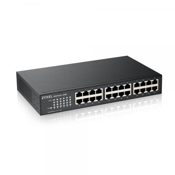 Zyxel GS1100-24E Non gestito Gigabit Ethernet [10/100/1000] Nero (Zyxel GS-1100-24E - switch - 24 porte)ZyxelGS1100-24E-EU0103F