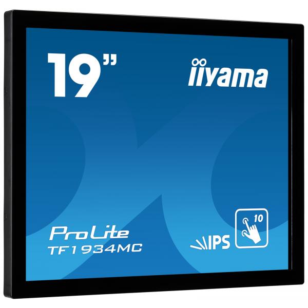 Iiyama ProLite TF1934MC-B7X Monitor PC 48,3 cm [19] 1280 x 1024 Pixel SXGA LED Touch screen Nero (iiyama ProLite TF1934MC-B7X 19' Capacitive Touch Screen Display)Iiyama4948570118403TF1934MC-B7X
