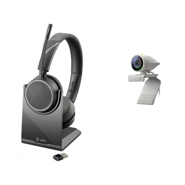 POLY Studio P5 Kit sistema di conferenza 1 persona[e] Sistema di videoconferenza personale (Poly Studio P5 Webcam with Voyager 4220 UC Wireless Headset)Hp Poly00172291750682200-87140-025