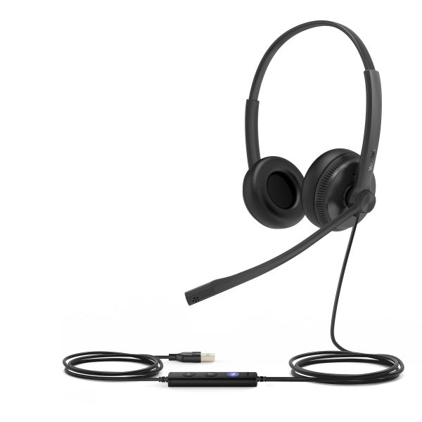 Yealink UH34 Dual Teams Auricolare Cablato A Padiglione Ufficio USB tipo A Nero (UH34 Dual Teams)Yealink1308043