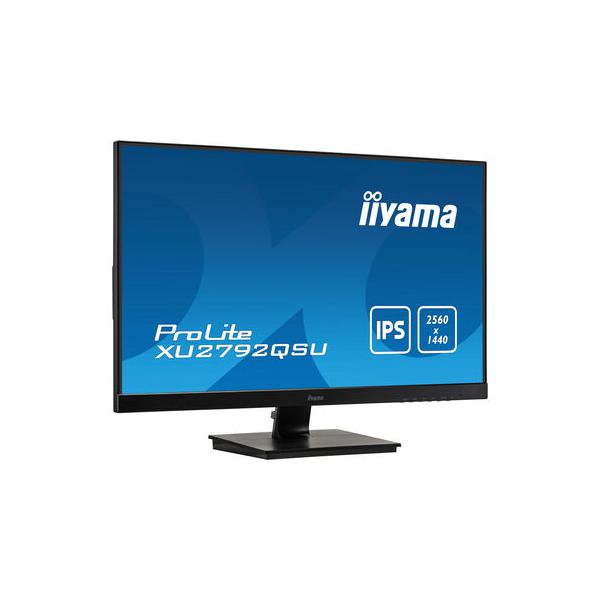 Iiyama ProLite XU2792QSU-B1 Monitor PC 68,6 cm [27] 2560 x 1440 Pixel WQXGA LED Nero (iiyama ProLite XU2792QSU-B1 - LED monitor - 27 - 2560 x 1440 QHD @ 70 Hz - IPS - 350 cd/m - 1000:1 - 5 ms - HDMI, DVI, DisplayPort - speakers - black)Iiyama49485701...