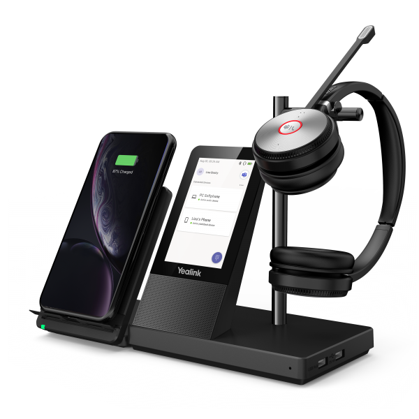 Yealink WH66 Dual Teams Sistema di audioconferenza personale Wireless A Padiglione Ufficio USB tipo A Bluetooth Base di ricarica Nero (WH66 Dual Teams)Yealink1308003