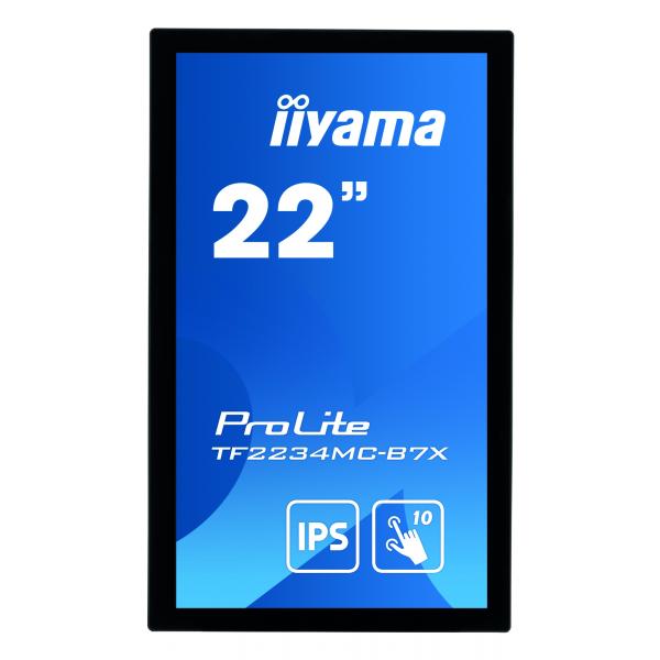 Iiyama ProLite TF2234MC-B7X Monitor PC 54,6 cm [21.5] 1920 x 1080 Pixel Full HD LED Touch screen Multi utente Nero (iiyama ProLite TF2234MC-B7X - Monitor a LED - 22 [21.5 visualizzabile] - telaio aperto - touchscreen - 1920 x 1080 Full HD [1080p] @ 6...