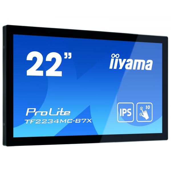 Iiyama ProLite TF2234MC-B7X Monitor PC 54,6 cm [21.5] 1920 x 1080 Pixel Full HD LED Touch screen Multi utente Nero (22 ProLite TF2234MC-B7X Touch Screen Monitor - 22 Black LED Touchscreen Monitor Full HD VGA DisplayPort and HDMI)Iiyama4948570118366TF...