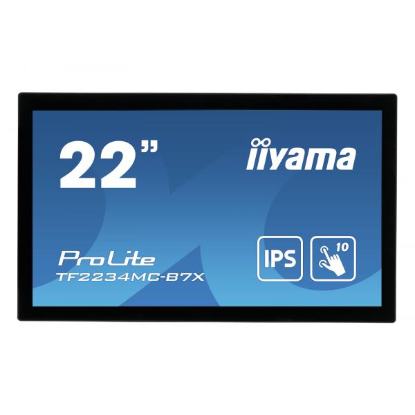 Iiyama ProLite TF2234MC-B7X Monitor PC 54,6 cm [21.5] 1920 x 1080 Pixel Full HD LED Touch screen Multi utente Nero (iiyama ProLite TF2234MC-B7X - Monitor a LED - 22 [21.5 visualizzabile] - telaio aperto - touchscreen - 1920 x 1080 Full HD [1080p] @ 6...