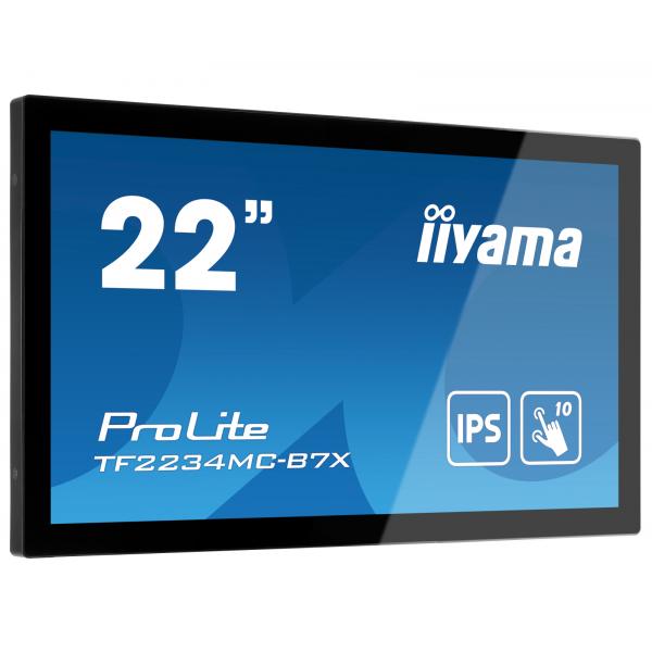 Iiyama ProLite TF2234MC-B7X Monitor PC 54,6 cm [21.5] 1920 x 1080 Pixel Full HD LED Touch screen Multi utente Nero (22 ProLite TF2234MC-B7X Touch Screen Monitor - 22 Black LED Touchscreen Monitor Full HD VGA DisplayPort and HDMI)Iiyama4948570118366TF...