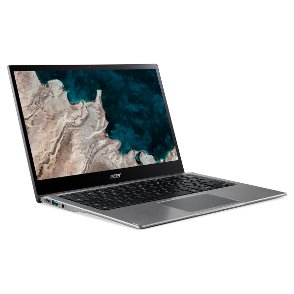 Acer Chromebook R841T-S3PW Qualcomm Kryo 468 Ibrido [2 in 1] 33,8 cm [13.3] Touch screen Full HD 4 GB LPDDR4x-SDRAM 64 GB Flash Wi-Fi 5 [802.11ac] ChromeOS Inglese UK Grigio (Acer Chromebook Spin 513 R841T - Flip design - Snapdragon 7c - Kryo 468 / u...