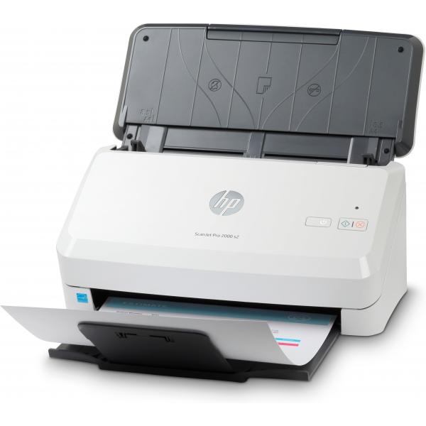 HP ScanJet Pro 2000 s2 Scanner a foglio 600 x 600 DPI A4 Nero, Bianco (HP Scanjet Pro 2000 s2 Sheet-feed - Scanner documenti - Duplex - 216 x 3100 mm - 600 dpi x 600 dpi - fino a 35 ppm [mono] - ADF [Alimentatore automatico documenti] [50 fogli] - fi...