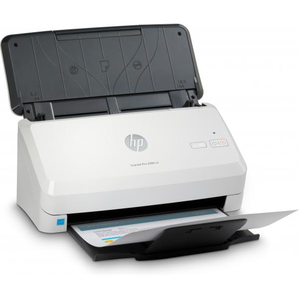 HP ScanJet Pro 2000 s2 Scanner a foglio 600 x 600 DPI A4 Nero, Bianco (HP Scanjet Pro 2000 s2 Sheet-feed - Scanner documenti - Duplex - 216 x 3100 mm - 600 dpi x 600 dpi - fino a 35 ppm [mono] - ADF [Alimentatore automatico documenti] [50 fogli] - fi...