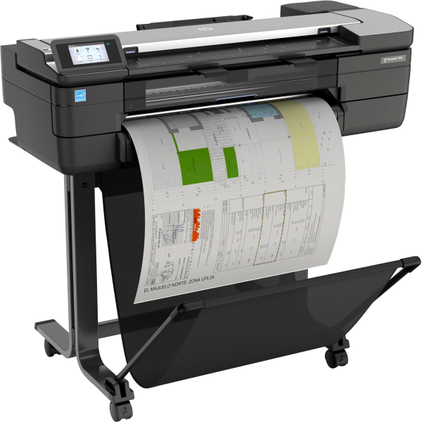 HP Designjet Stampante multifunzione T830 da 24 (HP DesignJet T830 - 24 stampante multifunzione - colore - ink-jet - 610 x 2770 mm [originale] - Rotolo [61 cm] [supporti] - fino a 0.43 min/pagina [stampa] - 1 ritolo - Gigabit LAN, Wi-Fi[n], host USB)...