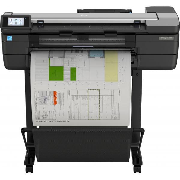 HP Designjet Stampante multifunzione T830 da 24 (HP DesignJet T830 - 24 stampante multifunzione - colore - ink-jet - 610 x 2770 mm [originale] - Rotolo [61 cm] [supporti] - fino a 0.43 min/pagina [stampa] - 1 ritolo - Gigabit LAN, Wi-Fi[n], host USB)...