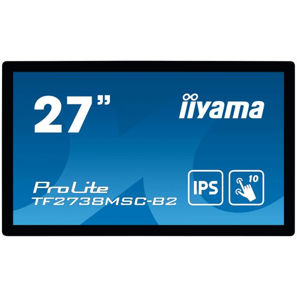 Iiyama ProLite TF2738MSC-B2 Monitor PC 68,6 cm [27] 1920 x 1080 Pixel Full HD LED Touch screen Multi utente Nero (Iiyama TF2738MSC-B2 27' Touch)IiyamaTF2738MSC-B2