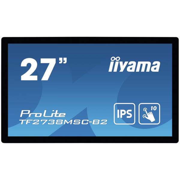 Iiyama ProLite TF2738MSC-B2 Monitor PC 68,6 cm [27] 1920 x 1080 Pixel Full HD LED Touch screen Multi utente Nero (iiyama ProLite TF2738MSC-B2 27' Capacitive Touch Screen IPS Display)Iiyama4948570118199TF2738MSC-B2