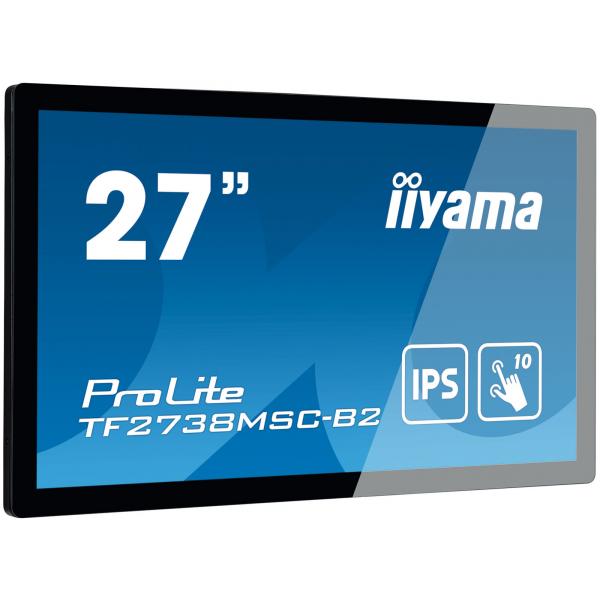 Iiyama ProLite TF2738MSC-B2 Monitor PC 68,6 cm [27] 1920 x 1080 Pixel Full HD LED Touch screen Multi utente Nero (Iiyama TF2738MSC-B2 27' Touch)IiyamaTF2738MSC-B2