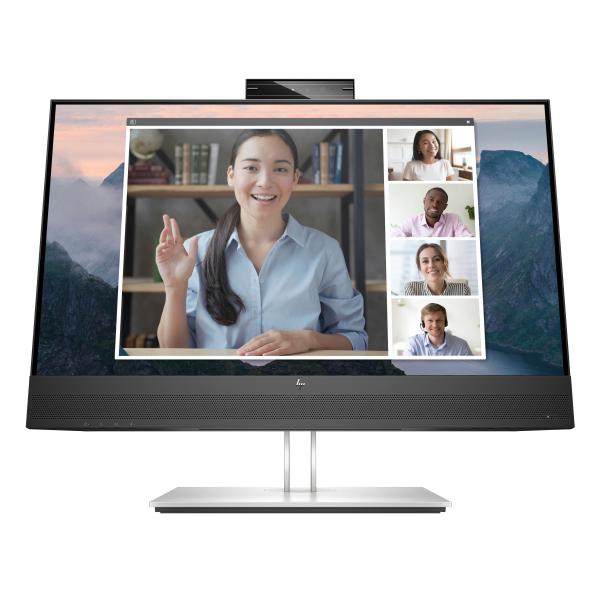 HP E24mv G4 FHD Conferencing Monitor (HP E24mv G4 FHD Conferencing Monitor computer monitor 60.5 cm [23.8 ] 1920 x 1080 pixels Full HD Black Silver)Hp169L0AA