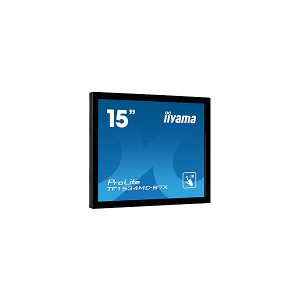 Iiyama TF1534MC-B7X monitor POS 38,1 cm [15] 1024 x 768 Pixel XGA Touch screen (15 ProLite TF1534MC-B7X Touch Screen Monitor - 15 Black LED Touchscreen Monitor VGA DisplayPort and HDMI)Iiyama4948570118380TF1534MC-B7X