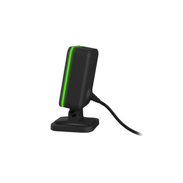 Honeywell Genesis XP 7680g Lettore di codici a barre fisso 1D/2D LED Nero (Genesis XP USB Kit: Tethered, - 1D, PDF417, 2D, SR Focus, - Black Scanner USB Type A 3m straight cable [CBL-500-300-S00-09], Stand - Warranty: 36M)Honeywell7680GSR-2USB-1-R
