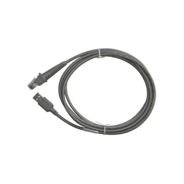 Datalogic Data Transfer Cable cavo USB 2 m USB A Grigio (CABLE USB TYPE A ENHANCED - STRAIGHT POWER OFF TERM 2M)Datalogic90A052065