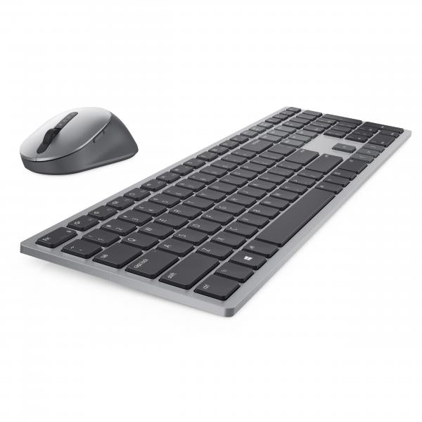 DELL Tastiera e mouse Pro Plus - KM7321W - italiano [QWERTY] (Dell Pro Plus Keyboard and Mouse KM7321W - Set mouse e tastiera - senza fili - 2.4 GHz, Bluetooth 5.0 - QWERTY - italiana - Titan Gray - con 3 years NBD Advance Exchange - per Latitude 942...