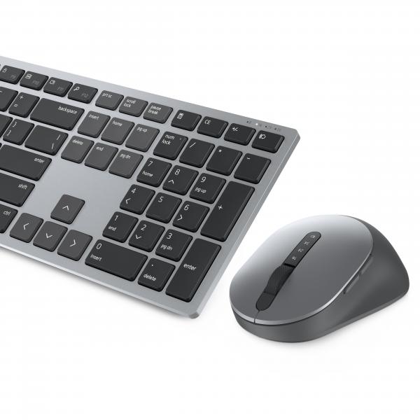 DELL Tastiera e mouse Pro Plus - KM7321W - italiano [QWERTY] (Dell Pro Plus Keyboard and Mouse KM7321W - Set mouse e tastiera - senza fili - 2.4 GHz, Bluetooth 5.0 - QWERTY - italiana - Titan Gray - con 3 years NBD Advance Exchange - per Latitude 942...