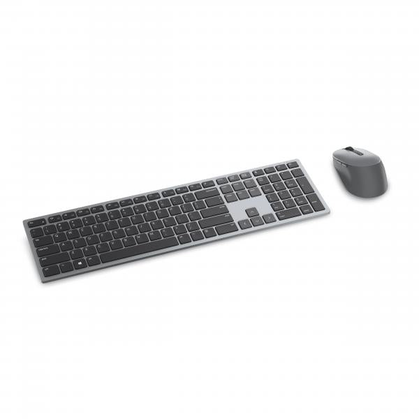 DELL Tastiera e mouse Pro Plus - KM7321W - Inglese [Regno Unito] [QWERTY] (Dell Pro Plus Keyboard and Mouse KM7321W - Keyboard and mouse set - wireless - 2.4 GHz, Bluetooth 5.0 - QWERTY - UK - titan grey - with 3 years NBD Advance Exchange) - Version...