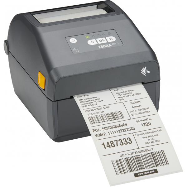 Zebra ZD421 stampante per etichette [CD] Trasferimento termico 300 x 300 DPI 305 mm/s Con cavo e senza cavo Collegamento ethernet LAN Bluetooth (ZD421 TT 300 DPI USB HOST LAN - BTLE5 EU AND UK CORDS SWISS FONT)ZebraZD4A043-C0EE00EZ